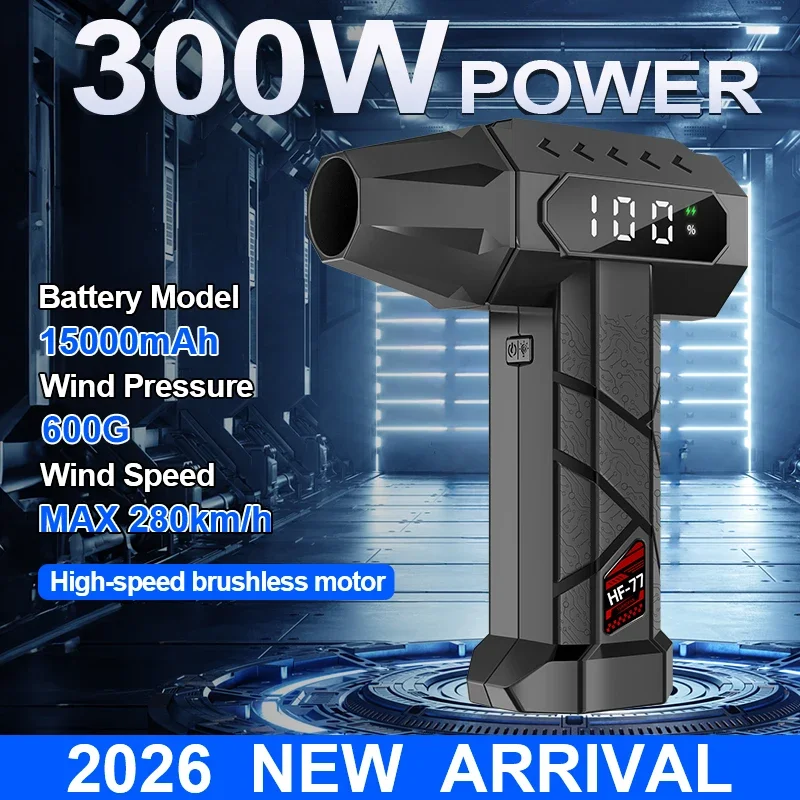 Dryer Car Blower - Ventilatore Turbo da 15000mAh con 5